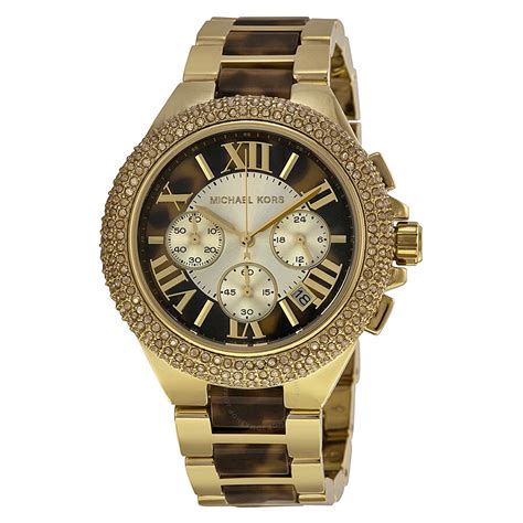 michael kors camille two tone watch|michael kors camille watch gold.